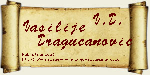 Vasilije Dragucanović vizit kartica